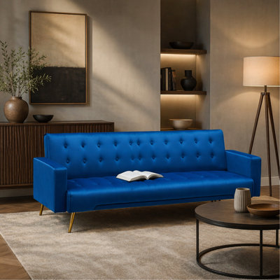 Canapé-lit - bleu foncé