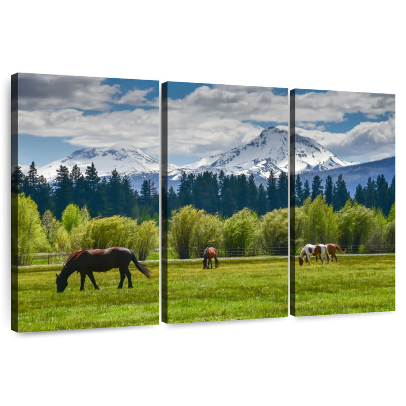 Alvord Cascade Range Horses, 24" H x 38" W