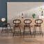 Tabourets de comptoir durables en similicuir de style indulgent