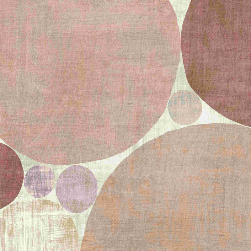 " Circulation I V2 Blush " by Michael Mullan, 12" H x 12" W  , No, Wrapped Canvas