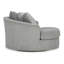 Fauteuil d'appoint pivotant surdimensionné Covin