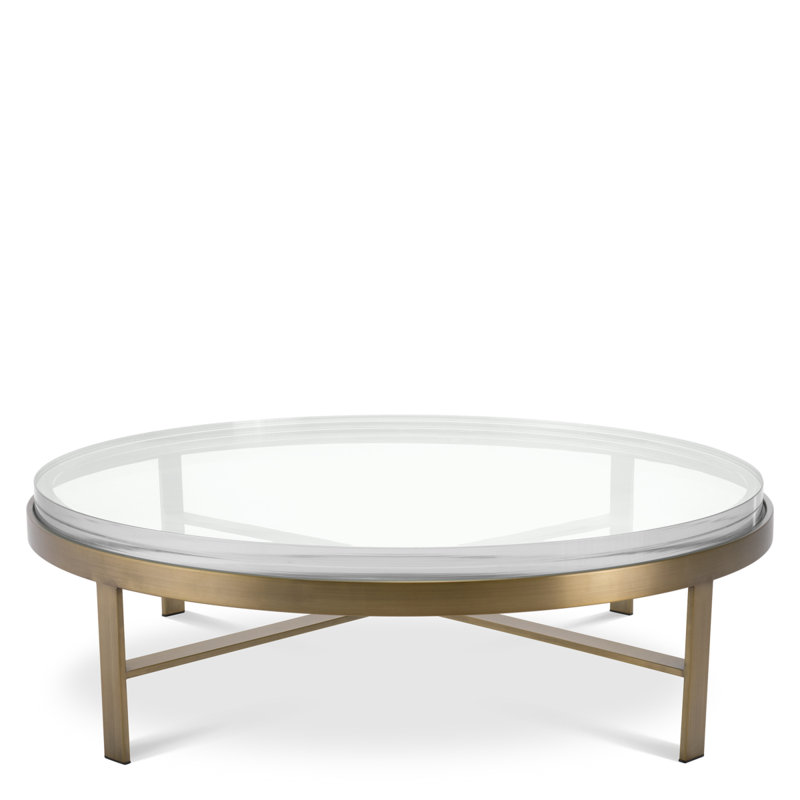 Coffee Table Hoxton Brushed Brass Finish - Frame