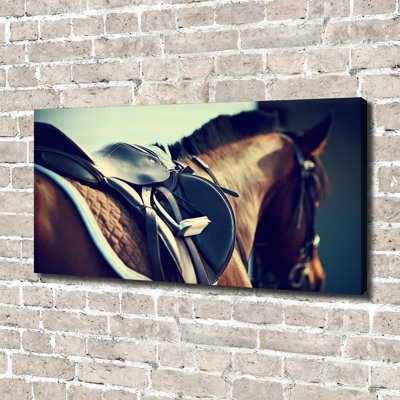 Saddle With Stirrups - No Frame Print on Canvas