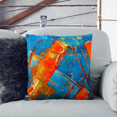 Abstract Square Throw Cushion