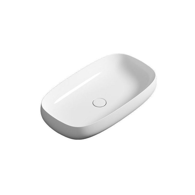 Seed 27.6'' L Bathroom Sink, Glossy White