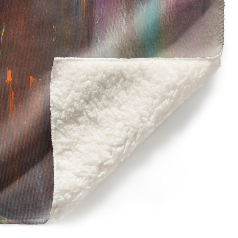 Couverture sherpa doux bouquet de fleurs, l 51 po x L 60 po