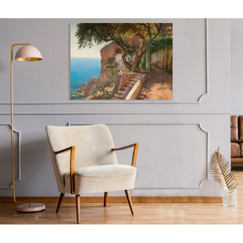 Pergola In Amalfi by Carl Frederic Aagaard - Wrapped Canvas Painting, 50cm H x 70cm W x 4cm D