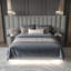 Lit mural tapissier en lin-870031065-870031066