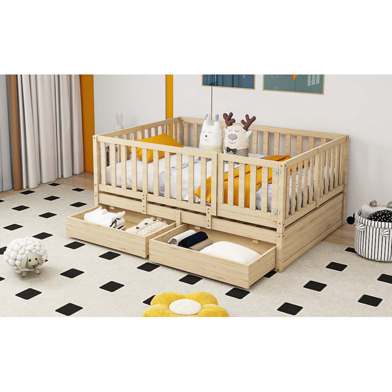 Solid Wood Daybed, Full, Natural