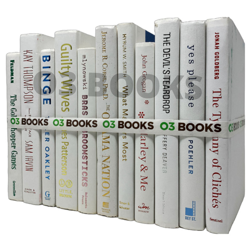 Livres décoratifs blancs
