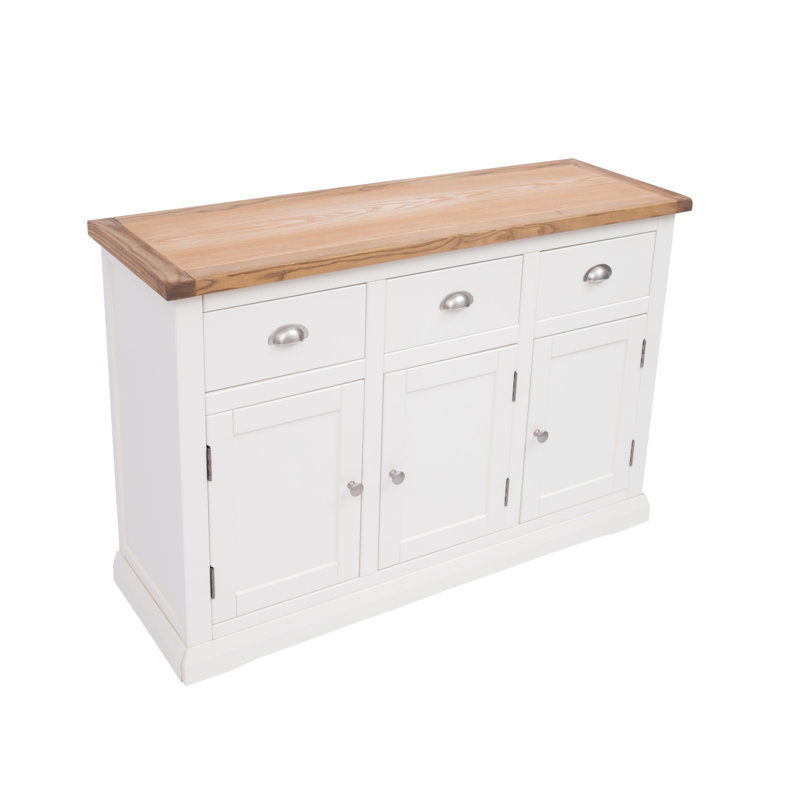 Valle 120cm Sideboard, Off White/Chrome