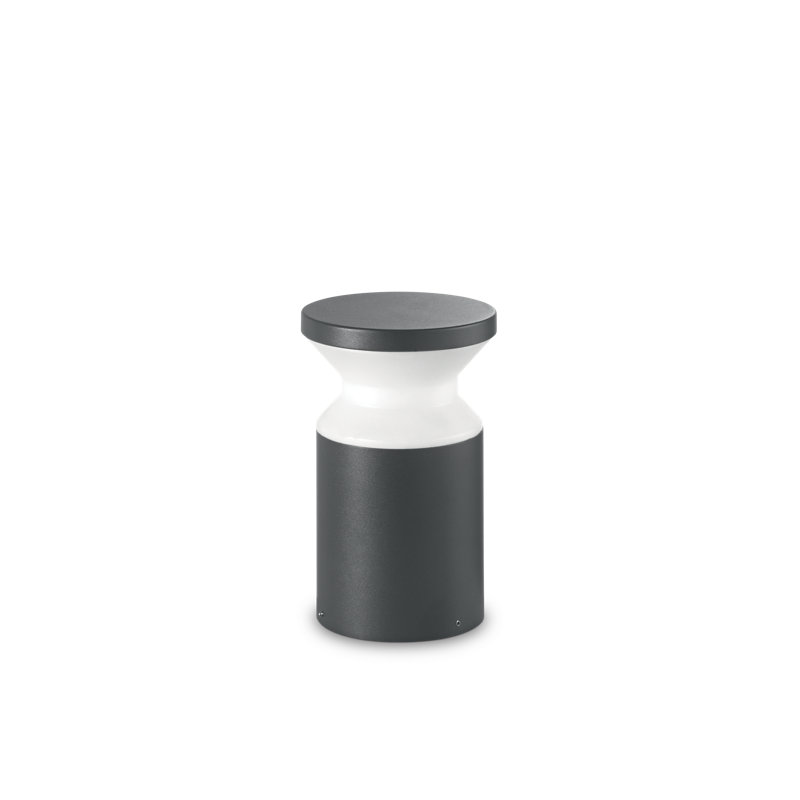 Grey Metal Bollard Light