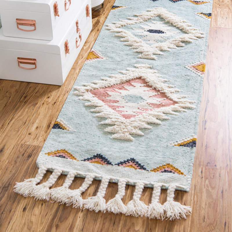 Shriver Performance Wool Geometric Indoor Rug, Runner 2'7" x 10'