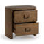Kyrie 2-Drawer Oak Veneer Nightstand