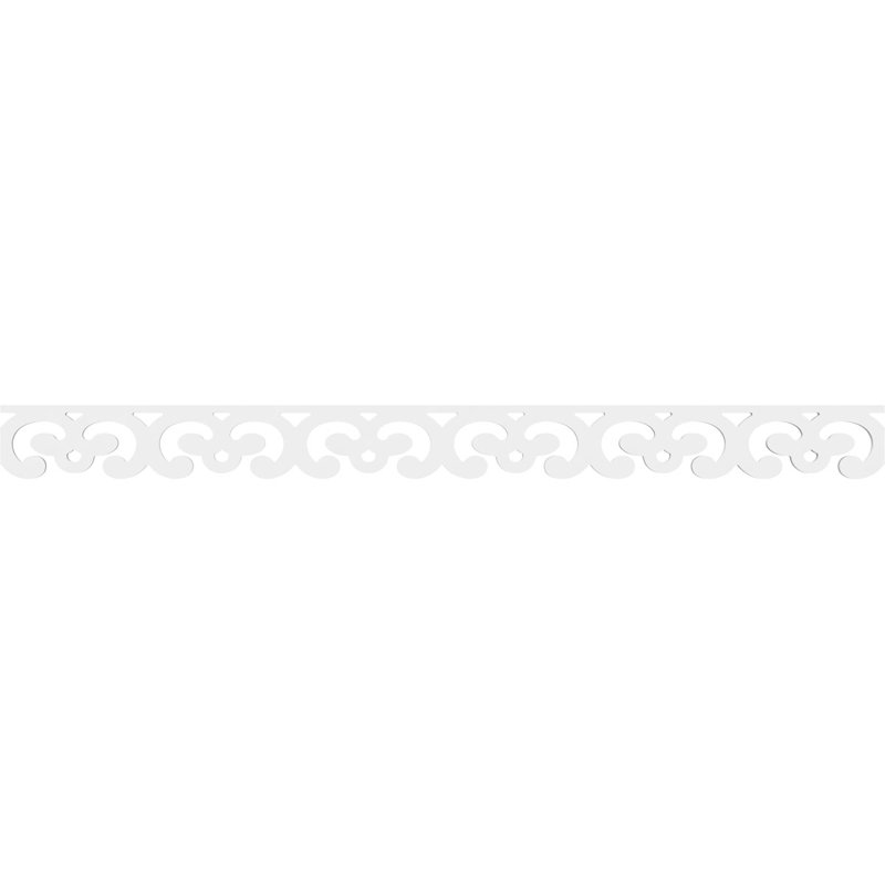 Bordure de sol en PVC de qualité architecturale Marona, H 4 po x L 48 po x P 0,63 po
