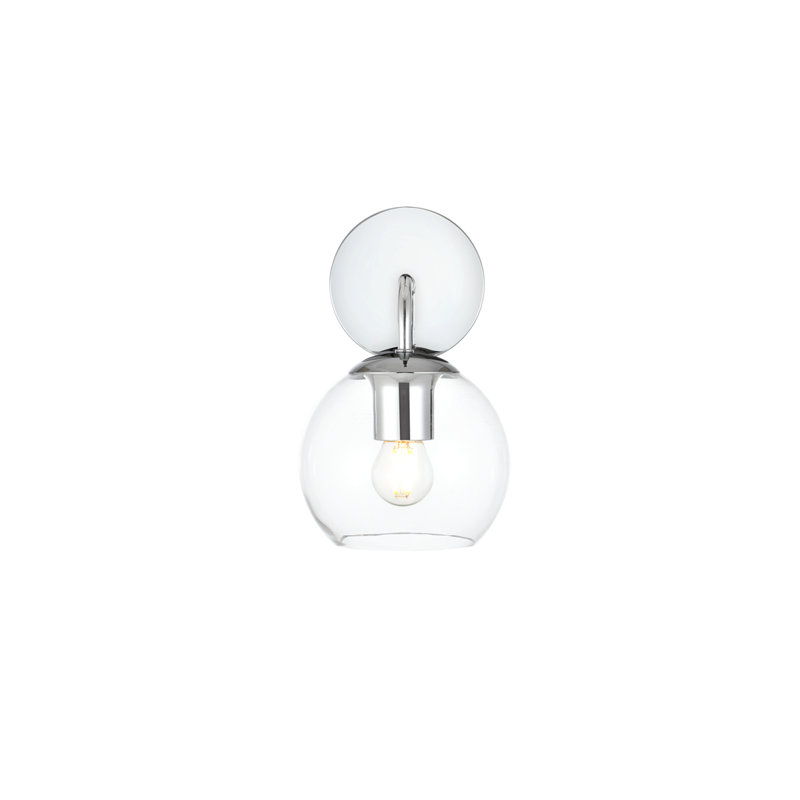 Lumière de meuble-lavabo à intensité variable, Chrome, H 10 po x l 6 po x P 6 po, Une lumière