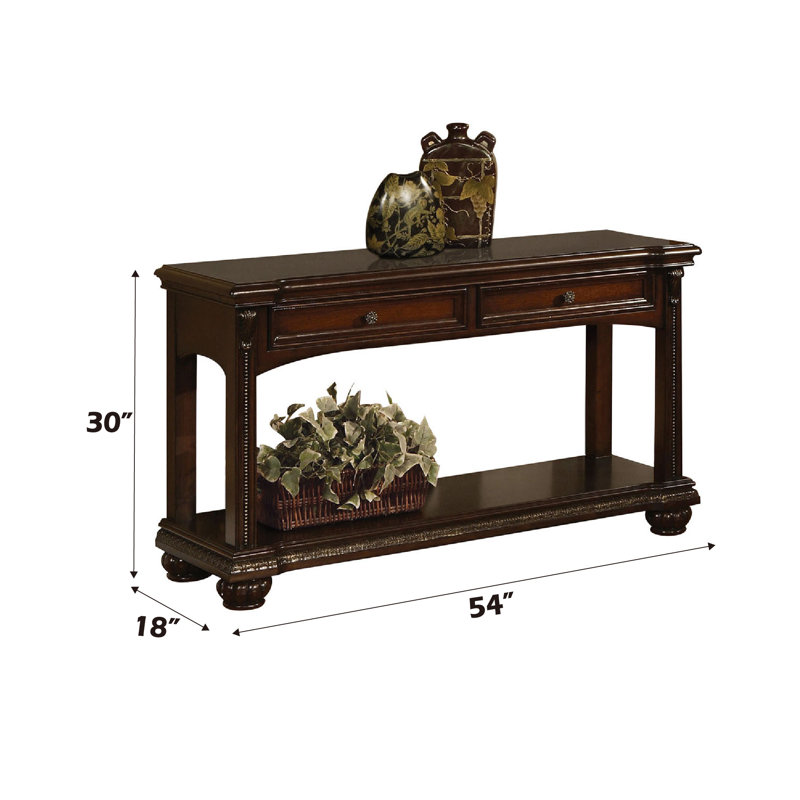 Table de canapé rectangulaire en L 54 po Cawthon