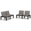 Banc de jardin pour terrasse avec causeuse 2 places-651415549