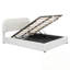 Lit plateforme tapissier grand avec système de rangement hydraulique Teddy-1645859525