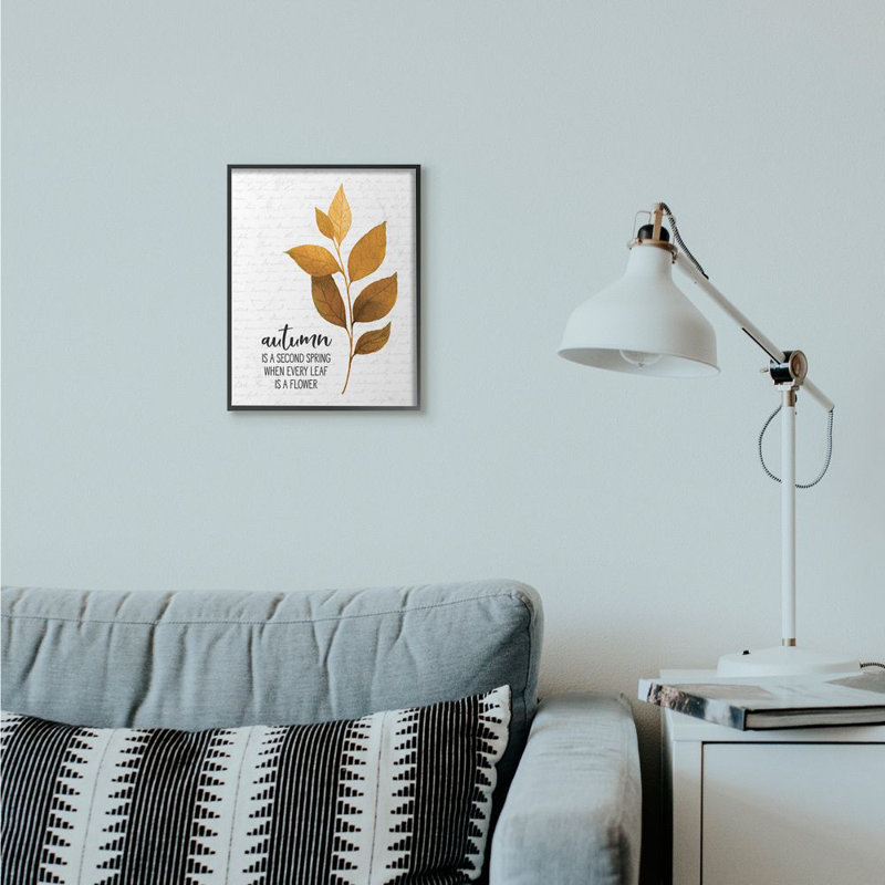 «Autumn Second Spring», impression, H 14 po x l 11 po, Giclée encadrée noir minuit