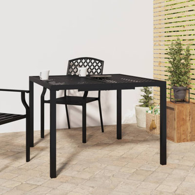 Doher Rectangular Metal Outdoor Dining Table , cm W cm D