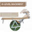 Chaise longue d'extérieur Outsunny, chaise longue pliante réglable, chaise de bronzage avec pare-soleil pour la plage, le camping, la randonnée, la cour arrière, brun clair