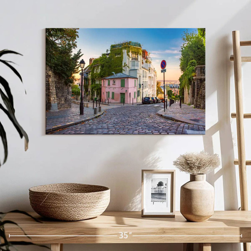 Vieille rue Kavia à Montmartre, H 16 po x l 24 po