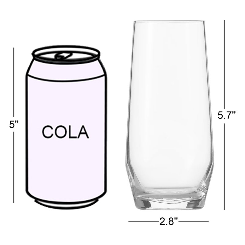 Pure 12 oz. Crystal Drinking Glass