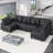 Zendajas 6 - Piece Modular U-Shape Sectional Sofa with Storage-1022929017