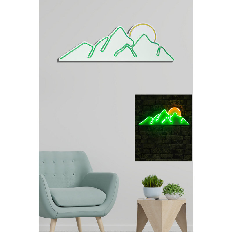Ruban néon flexible à DEL (vert et jaune), 8,3 po x 24,4 po x 0,8 po | Étanche IP67, alimentation 12V DC, 570 lumens, interrupteur marche / arrêt | Parfait pour la décoration intérieure, les fêtes et les solutions d'éclairage créatives