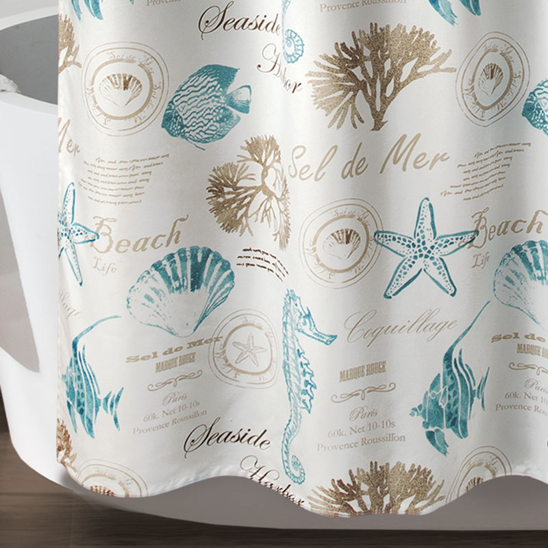 Rideau de douche simple Harbor Life
