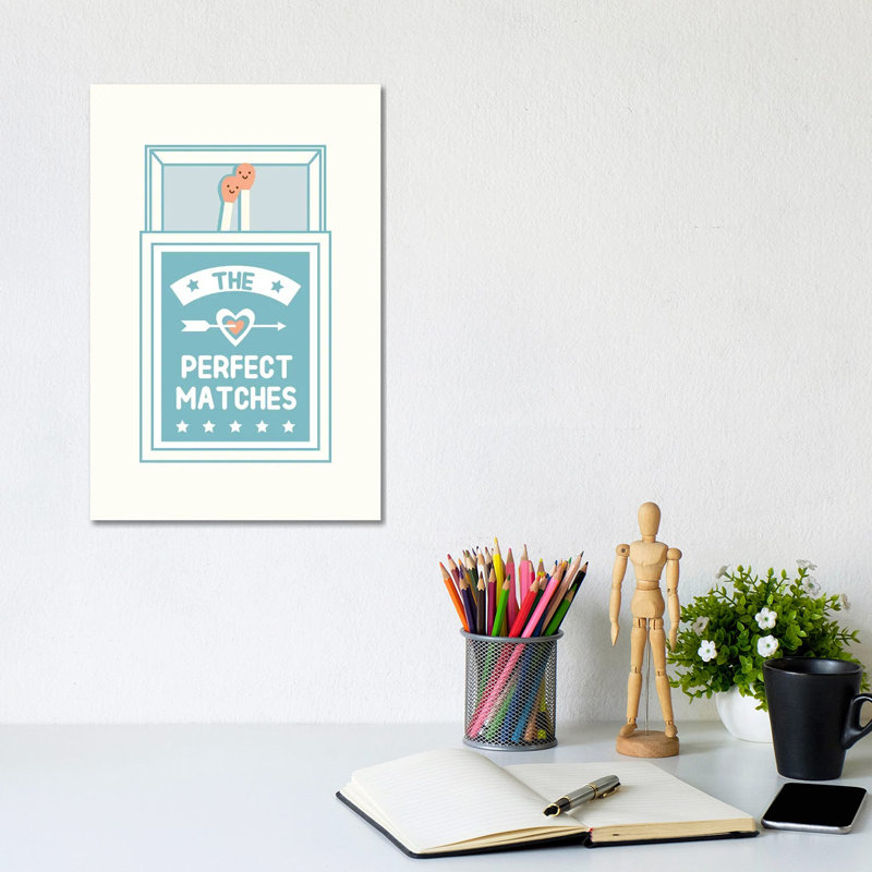 Perfect Matches by Lim Heng Swee - Wrapped Canvas Print, 20.32 cm H x 30.48 cm W