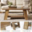 Pedestal Coffee Table with Storage