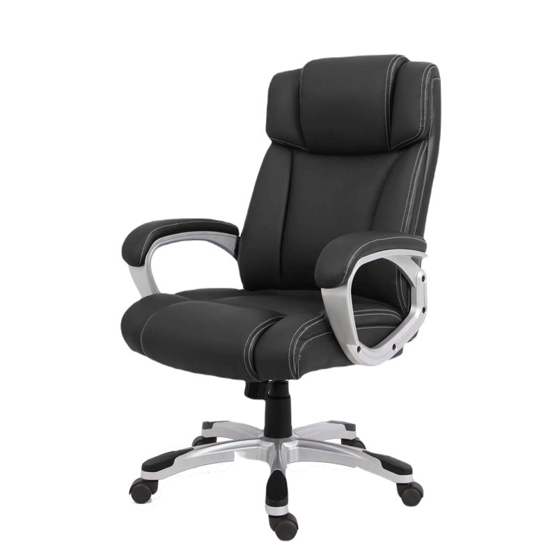 Executive Chair with Headrest, Black