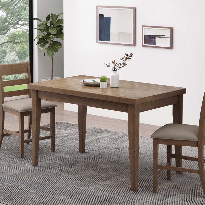 Table de salle à manger en bois, Brun antique