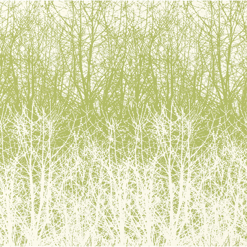 Birches Wallpaper,  Leaf/White