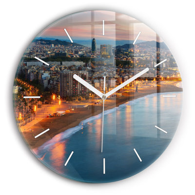 Glass Wall Clock
