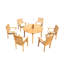 Hari Outdoor Teak Dining Set-2074689861-2074689882