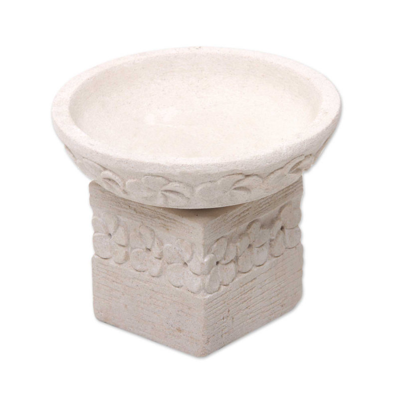 2 Piece Stone Tabletop Tealight Holder Set
