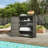 Wicker Outdoor Storage Cabinet with Shelves, 4-Shelf Outdoor Pool Towel Storage Cabinet with Two Doors, Rattan Outdoor Storage Shelves for Garden, Backyard, Porch-109566426
