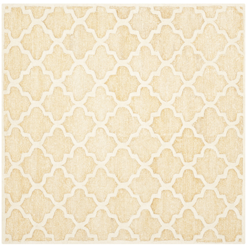Precious Hand Tufted Performance Geometric Rug, Square 5'