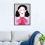 Dame en rose - peinture sur toile-78599732-78599731