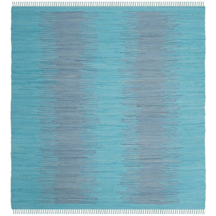 Cayman Hand Woven Cotton Abstract Rug