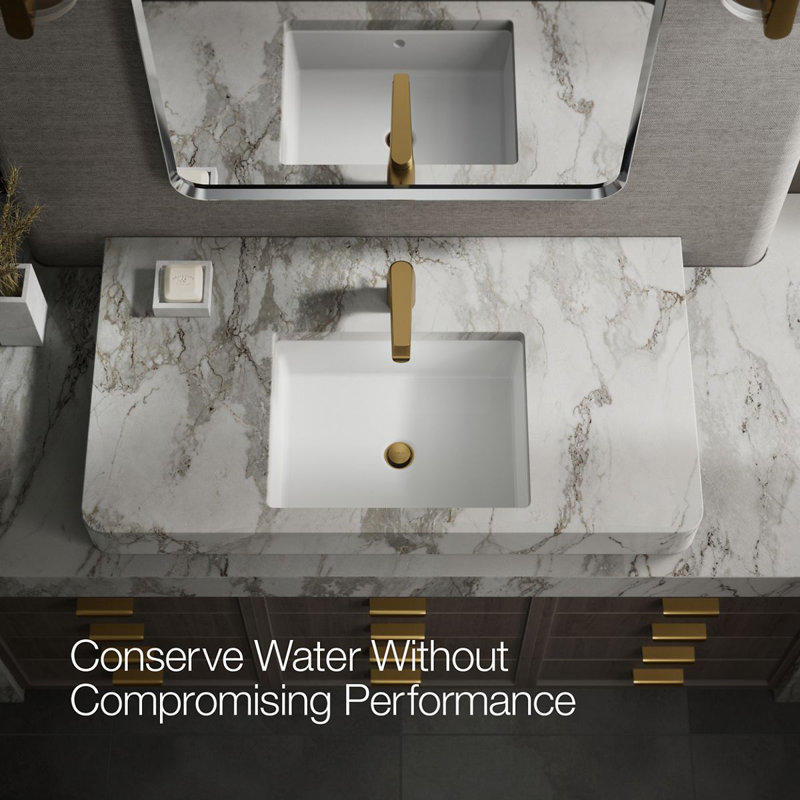 Avid Single-Handle Bathroom Sink Faucet, Vibrant Brushed Moderne Brass