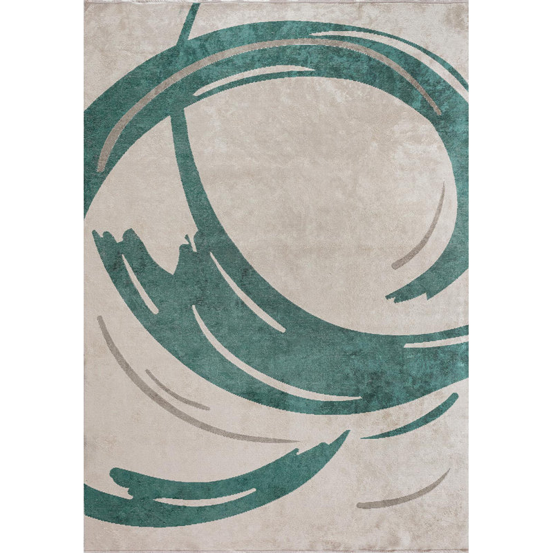 Rapture Abstract Area Rug, Rectangle 6'7" x 8'3"