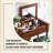 39.37"American-style brown sideboard with flip-up vanity top