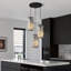 Luminaire suspendu moderne en or avec lustre en cristal, luminaire suspendu réglable pour îlot de cuisine, salle à manger et chambre à coucher-616919521