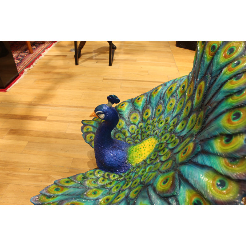 Olamon Colorful Peacock Statue