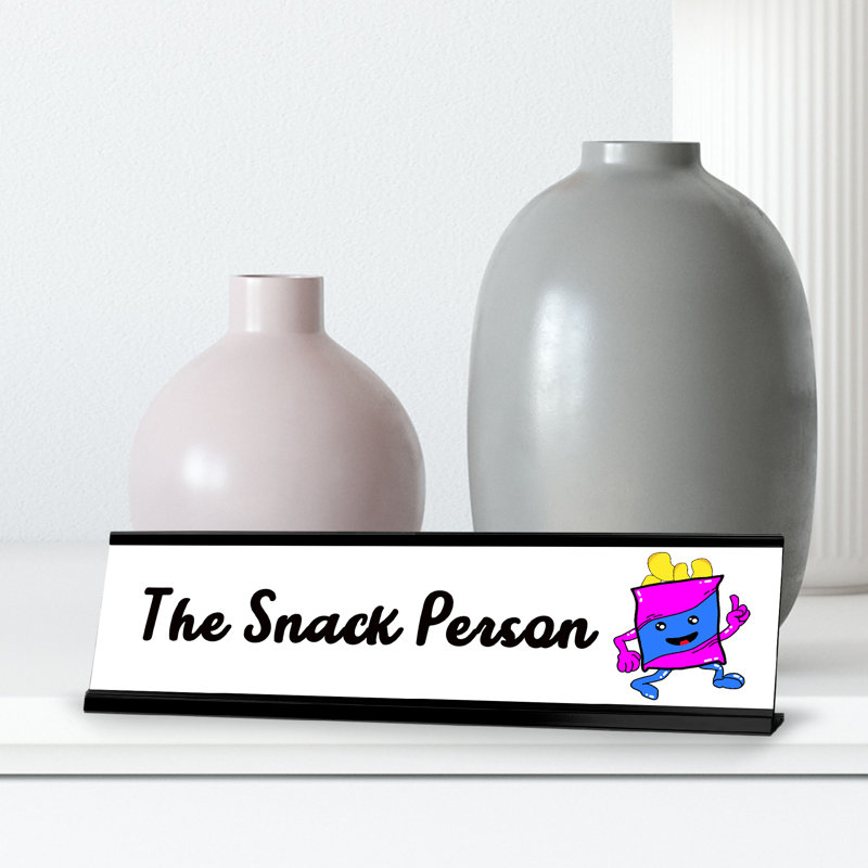 Plaque de bureau The Snack