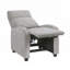 Fauteuil inclinable moderne avec dossier en velours côtelé gris clair, mobilier de salon confortable et élégant-1111076040